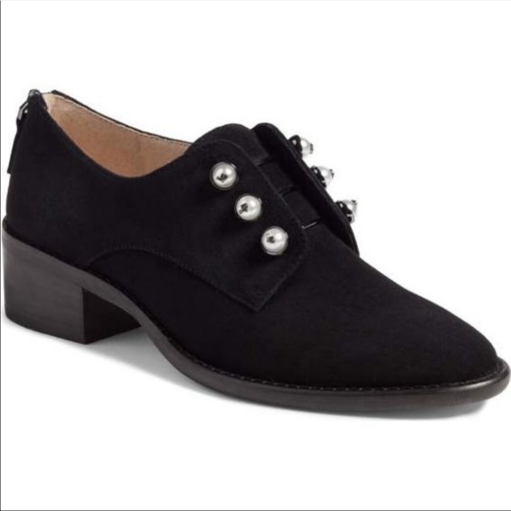 Louise Et Cie | Black Fern Pearl Oxford Loafers women’s 7.5